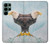 W3843 Bald Eagle On Ice Funda Carcasa Case y Caso Del Tirón Funda para Samsung Galaxy S22 Ultra