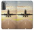 W3837 Airplane Take off Sunrise Funda Carcasa Case y Caso Del Tirón Funda para Samsung Galaxy S21 5G