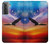 W3841 Bald Eagle Flying Colorful Sky Funda Carcasa Case y Caso Del Tirón Funda para Samsung Galaxy S21 5G