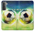 W3844 Glowing Football Soccer Ball Funda Carcasa Case y Caso Del Tirón Funda para Samsung Galaxy S21 5G