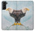 W3843 Bald Eagle On Ice Funda Carcasa Case y Caso Del Tirón Funda para Samsung Galaxy S21 Plus 5G, Galaxy S21+ 5G