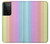 W3849 Colorful Vertical Colors Funda Carcasa Case y Caso Del Tirón Funda para Samsung Galaxy S21 Ultra 5G