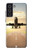 W3837 Airplane Take off Sunrise Funda Carcasa Case y Caso Del Tirón Funda para Samsung Galaxy S21 FE 5G