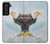 W3843 Bald Eagle On Ice Funda Carcasa Case y Caso Del Tirón Funda para Samsung Galaxy S21 FE 5G