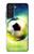 W3844 Glowing Football Soccer Ball Funda Carcasa Case y Caso Del Tirón Funda para Samsung Galaxy S21 FE 5G