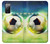 W3844 Glowing Football Soccer Ball Funda Carcasa Case y Caso Del Tirón Funda para Samsung Galaxy S20 FE