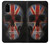 W3848 United Kingdom Flag Skull Funda Carcasa Case y Caso Del Tirón Funda para Samsung Galaxy S20