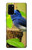 W3839 Bluebird of Happiness Blue Bird Funda Carcasa Case y Caso Del Tirón Funda para Samsung Galaxy S20 Plus, Galaxy S20+