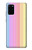 W3849 Colorful Vertical Colors Funda Carcasa Case y Caso Del Tirón Funda para Samsung Galaxy S20 Plus, Galaxy S20+