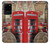 W3856 Vintage London British Funda Carcasa Case y Caso Del Tirón Funda para Samsung Galaxy S20 Plus, Galaxy S20+