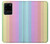 W3849 Colorful Vertical Colors Funda Carcasa Case y Caso Del Tirón Funda para Samsung Galaxy S20 Ultra