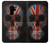 W3848 United Kingdom Flag Skull Funda Carcasa Case y Caso Del Tirón Funda para Samsung Galaxy S9 Plus