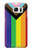W3846 Pride Flag LGBT Funda Carcasa Case y Caso Del Tirón Funda para Samsung Galaxy S7