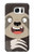 W3855 Sloth Face Cartoon Funda Carcasa Case y Caso Del Tirón Funda para Samsung Galaxy S7