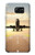 W3837 Airplane Take off Sunrise Funda Carcasa Case y Caso Del Tirón Funda para Samsung Galaxy S6 Edge Plus