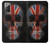W3848 United Kingdom Flag Skull Funda Carcasa Case y Caso Del Tirón Funda para Samsung Galaxy Note 20