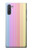 W3849 Colorful Vertical Colors Funda Carcasa Case y Caso Del Tirón Funda para Samsung Galaxy Note 10