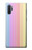 W3849 Colorful Vertical Colors Funda Carcasa Case y Caso Del Tirón Funda para Samsung Galaxy Note 10 Plus