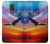 W3841 Bald Eagle Flying Colorful Sky Funda Carcasa Case y Caso Del Tirón Funda para Samsung Galaxy Note 4