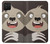 W3855 Sloth Face Cartoon Funda Carcasa Case y Caso Del Tirón Funda para Samsung Galaxy A12