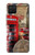 W3856 Vintage London British Funda Carcasa Case y Caso Del Tirón Funda para Samsung Galaxy A12