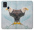 W3843 Bald Eagle On Ice Funda Carcasa Case y Caso Del Tirón Funda para Samsung Galaxy A21s