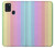 W3849 Colorful Vertical Colors Funda Carcasa Case y Caso Del Tirón Funda para Samsung Galaxy A21s