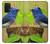 W3839 Bluebird of Happiness Blue Bird Funda Carcasa Case y Caso Del Tirón Funda para Samsung Galaxy A32 4G