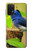 W3839 Bluebird of Happiness Blue Bird Funda Carcasa Case y Caso Del Tirón Funda para Samsung Galaxy A32 5G