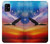 W3841 Bald Eagle Flying Colorful Sky Funda Carcasa Case y Caso Del Tirón Funda para Samsung Galaxy A41