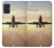 W3837 Airplane Take off Sunrise Funda Carcasa Case y Caso Del Tirón Funda para Samsung Galaxy A51 5G