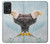 W3843 Bald Eagle On Ice Funda Carcasa Case y Caso Del Tirón Funda para Samsung Galaxy A52, Galaxy A52 5G