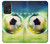 W3844 Glowing Football Soccer Ball Funda Carcasa Case y Caso Del Tirón Funda para Samsung Galaxy A52, Galaxy A52 5G
