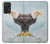 W3843 Bald Eagle On Ice Funda Carcasa Case y Caso Del Tirón Funda para Samsung Galaxy A72, Galaxy A72 5G