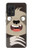 W3855 Sloth Face Cartoon Funda Carcasa Case y Caso Del Tirón Funda para Samsung Galaxy A72, Galaxy A72 5G