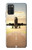 W3837 Airplane Take off Sunrise Funda Carcasa Case y Caso Del Tirón Funda para Samsung Galaxy A03S