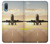 W3837 Airplane Take off Sunrise Funda Carcasa Case y Caso Del Tirón Funda para Samsung Galaxy A04, Galaxy A02, M02