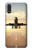 W3837 Airplane Take off Sunrise Funda Carcasa Case y Caso Del Tirón Funda para Samsung Galaxy A01