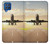 W3837 Airplane Take off Sunrise Funda Carcasa Case y Caso Del Tirón Funda para Samsung Galaxy M62