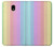 W3849 Colorful Vertical Colors Funda Carcasa Case y Caso Del Tirón Funda para Samsung Galaxy J3 (2018), J3 Star, J3 V 3rd Gen, J3 Orbit, J3 Achieve, Express Prime 3, Amp Prime 3