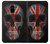 W3848 United Kingdom Flag Skull Funda Carcasa Case y Caso Del Tirón Funda para Samsung Galaxy A8 (2018)