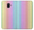W3849 Colorful Vertical Colors Funda Carcasa Case y Caso Del Tirón Funda para Samsung Galaxy A6+ (2018), J8 Plus 2018, A6 Plus 2018