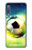 W3844 Glowing Football Soccer Ball Funda Carcasa Case y Caso Del Tirón Funda para Samsung Galaxy A7 (2018)