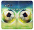 W3844 Glowing Football Soccer Ball Funda Carcasa Case y Caso Del Tirón Funda para Samsung Galaxy J3 (2016)