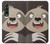 W3855 Sloth Face Cartoon Funda Carcasa Case y Caso Del Tirón Funda para Samsung Galaxy Z Fold 3 5G
