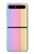 W3849 Colorful Vertical Colors Funda Carcasa Case y Caso Del Tirón Funda para Samsung Galaxy Z Flip 5G
