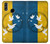 W3857 Peace Dove Ukraine Flag Funda Carcasa Case y Caso Del Tirón Funda para Huawei Honor 10 Lite, Huawei P Smart 2019