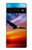 W3841 Bald Eagle Flying Colorful Sky Funda Carcasa Case y Caso Del Tirón Funda para Google Pixel 6 Pro