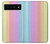 W3849 Colorful Vertical Colors Funda Carcasa Case y Caso Del Tirón Funda para Google Pixel 6 Pro