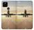 W3837 Airplane Take off Sunrise Funda Carcasa Case y Caso Del Tirón Funda para Google Pixel 5